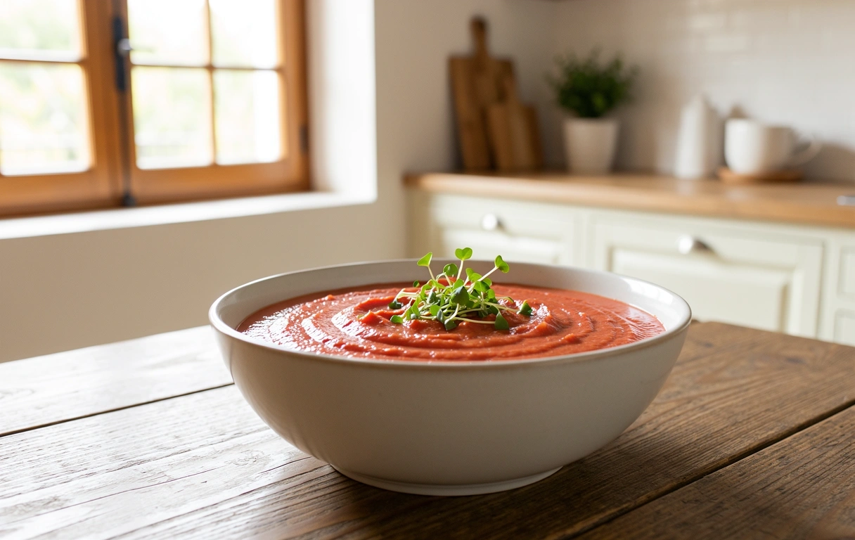 Crema de tomate ligera